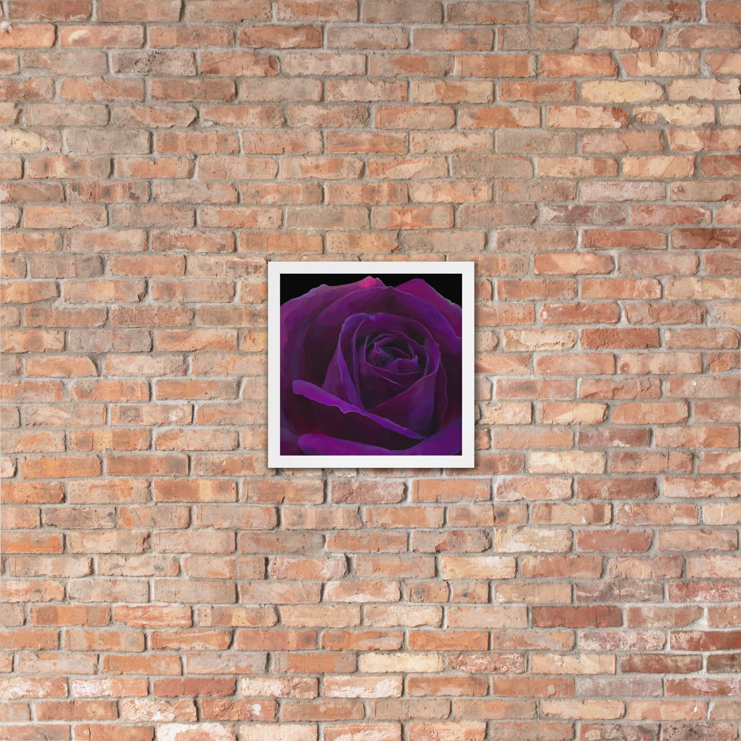 Joey’s Purple Rose Framed poster