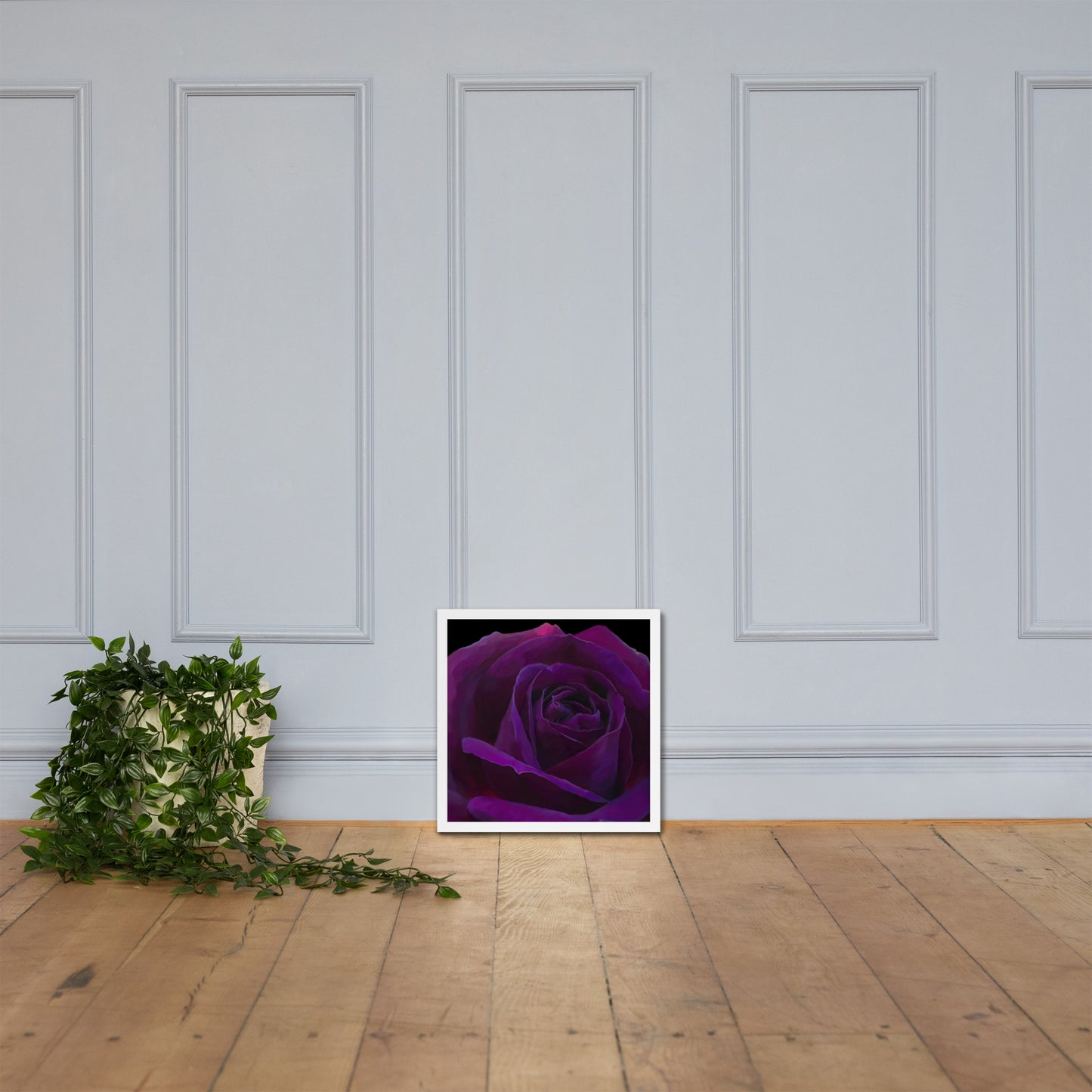 Joey’s Purple Rose Framed poster