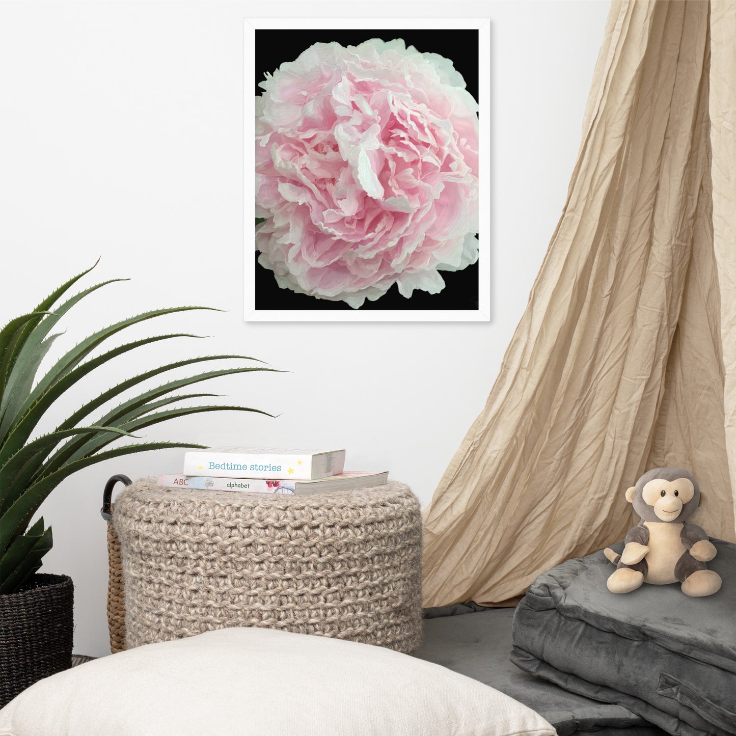 Cloey’s Peony Framed poster