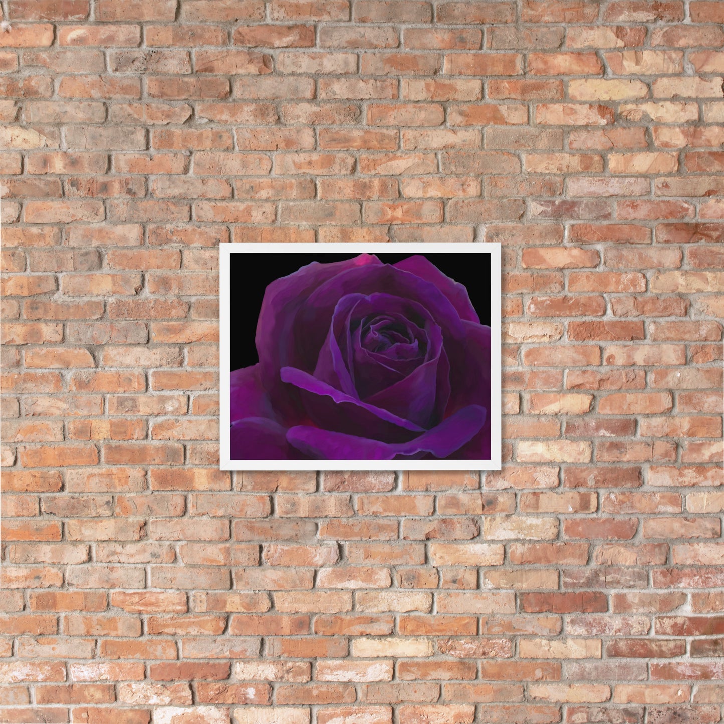 Joey’s Purple Rose Framed poster