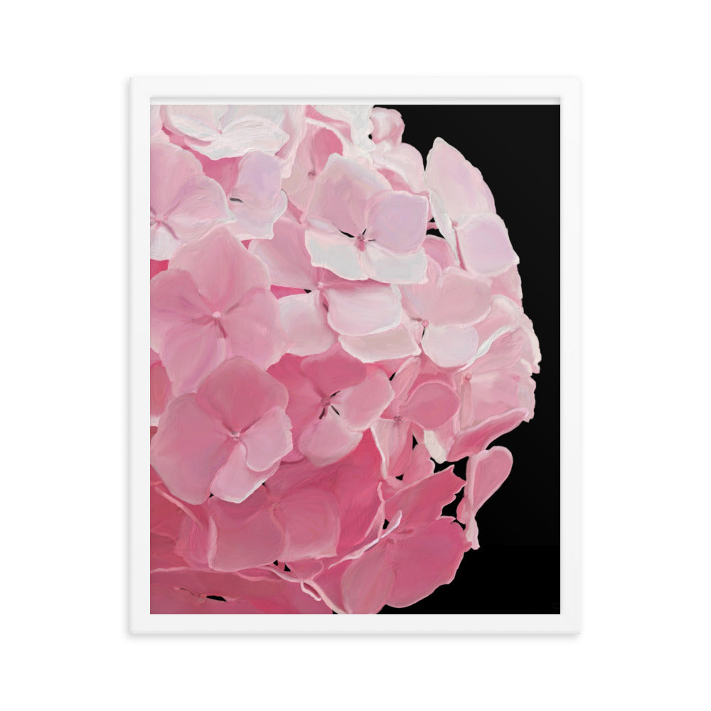 Carol’s Hydrangea Framed poster