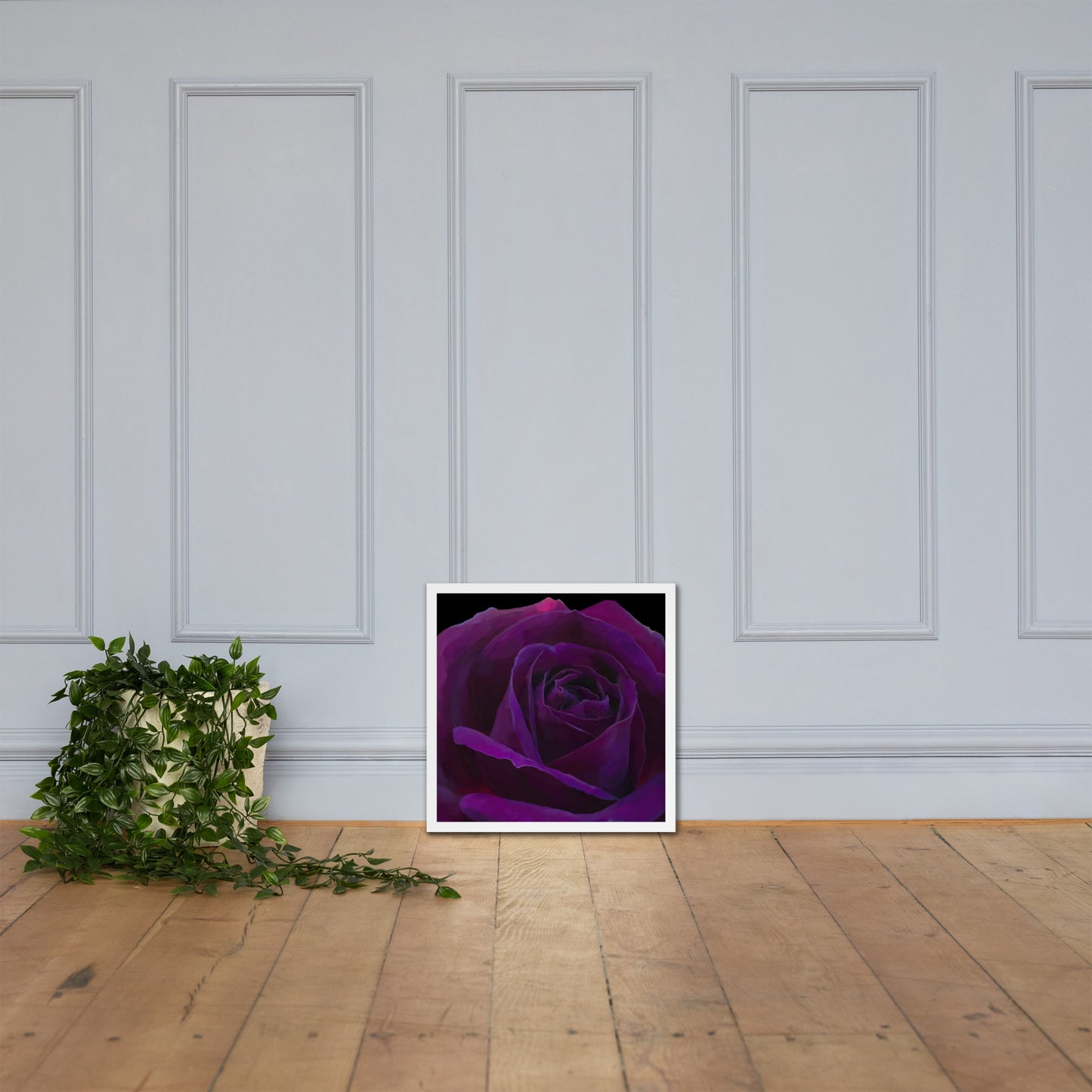 Joey’s Purple Rose Framed poster