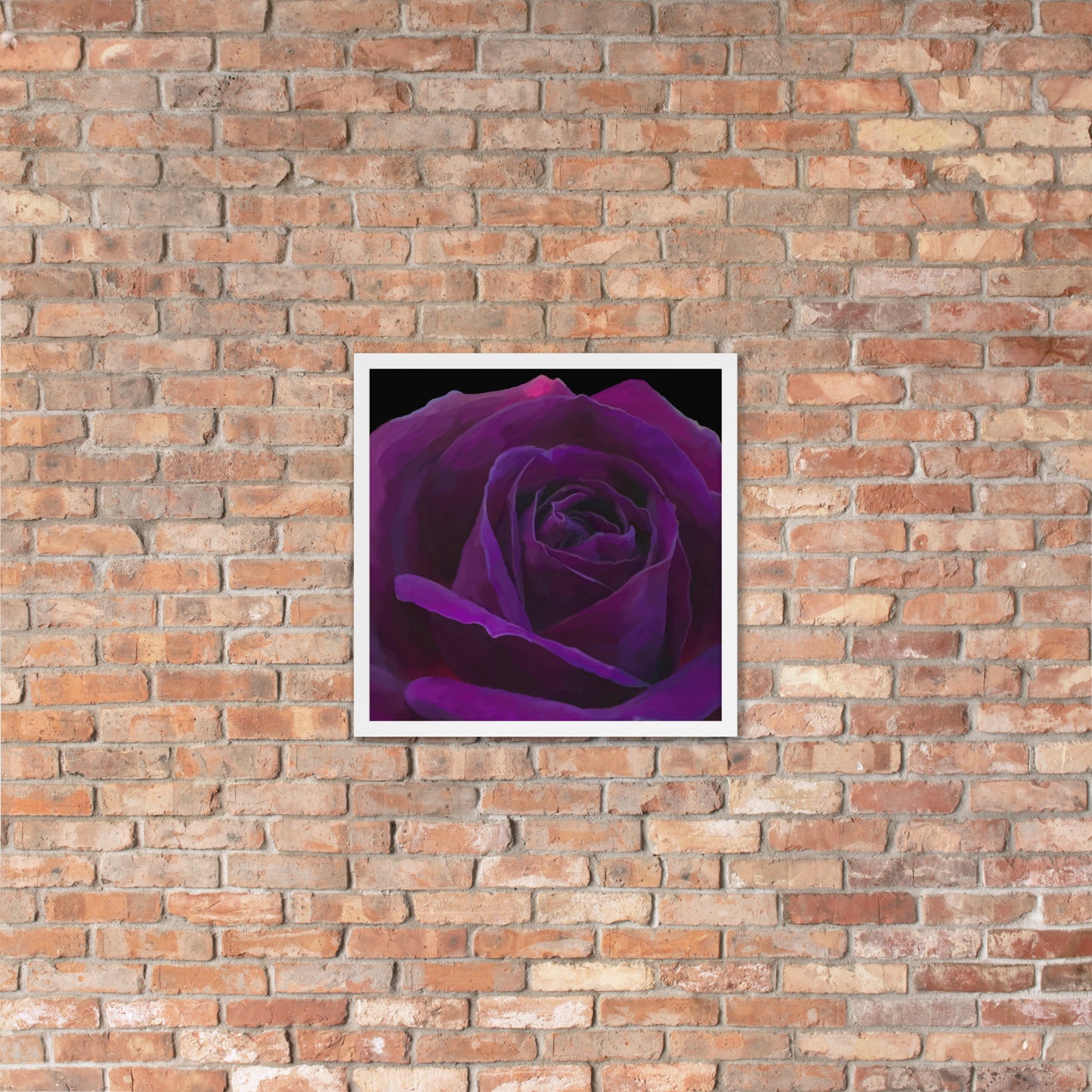 Joey’s Purple Rose Framed poster