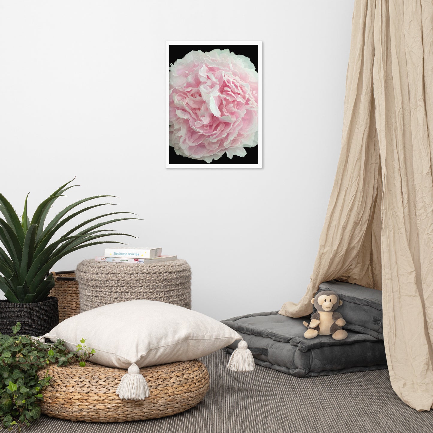 Cloey’s Peony Framed poster