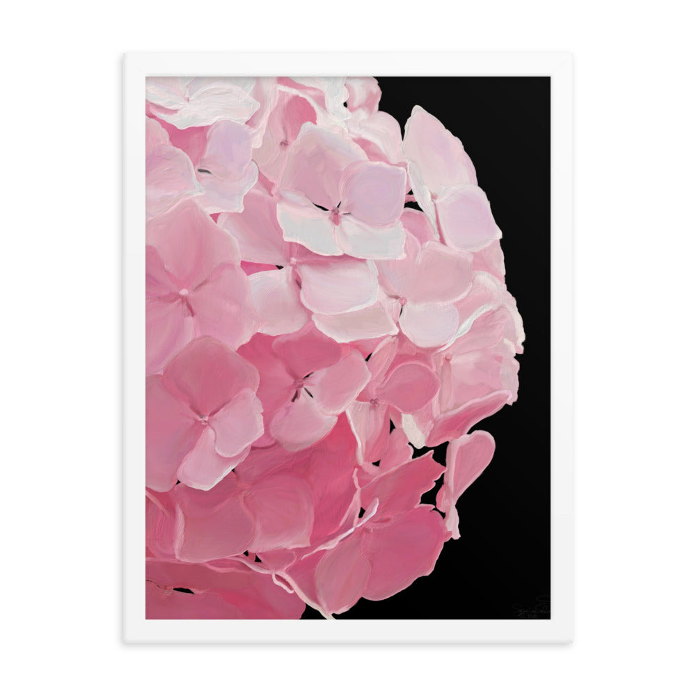 Carol’s Hydrangea Framed poster