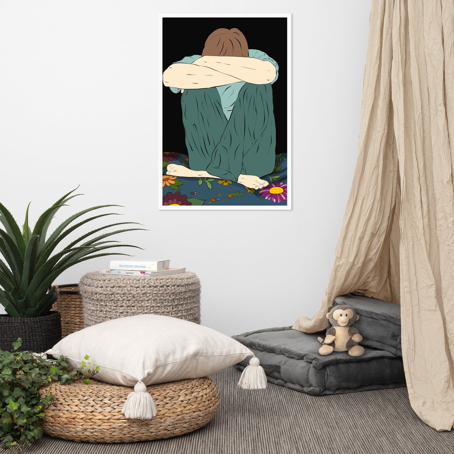 Illness Solitude Framed poster