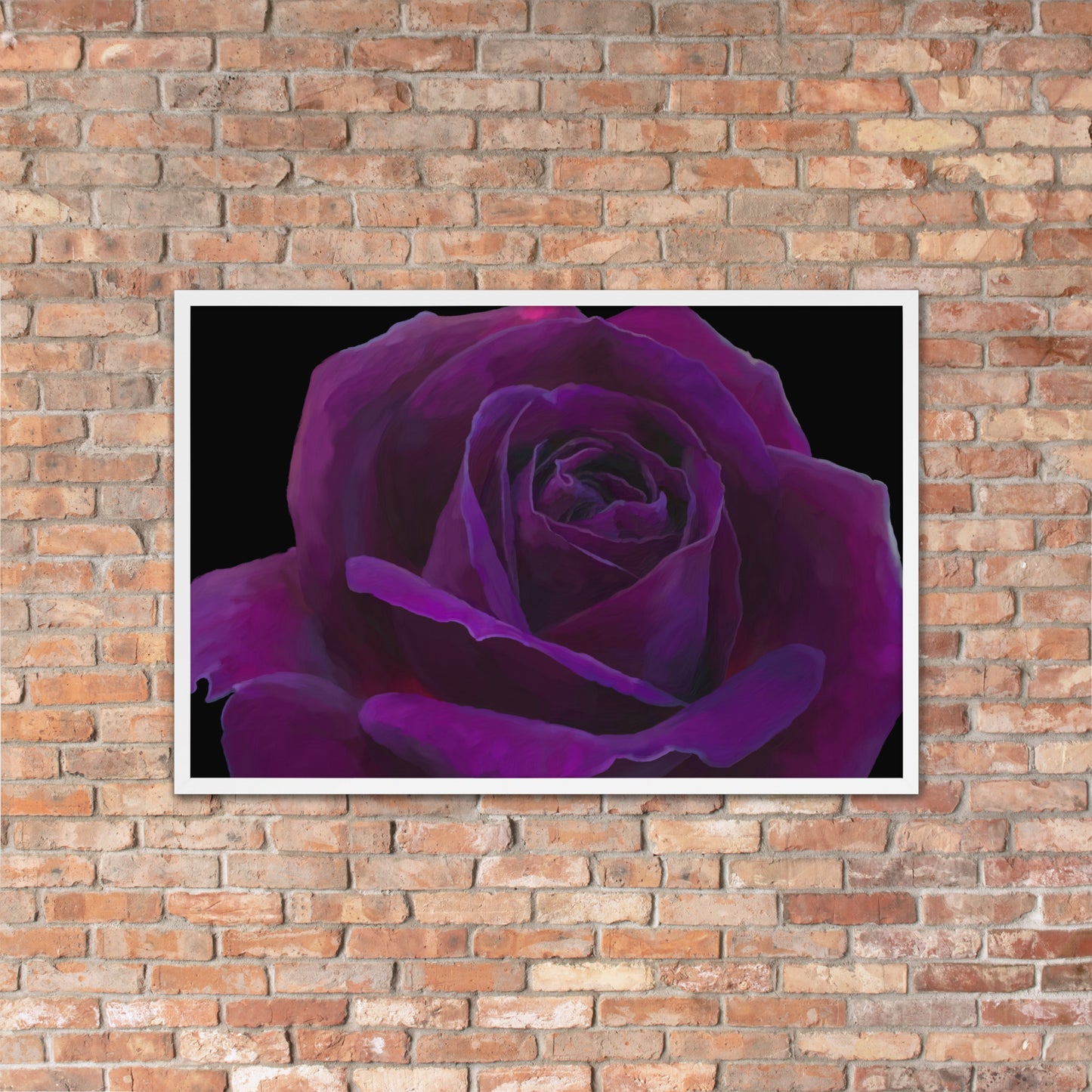 Joey’s Purple Rose Framed poster