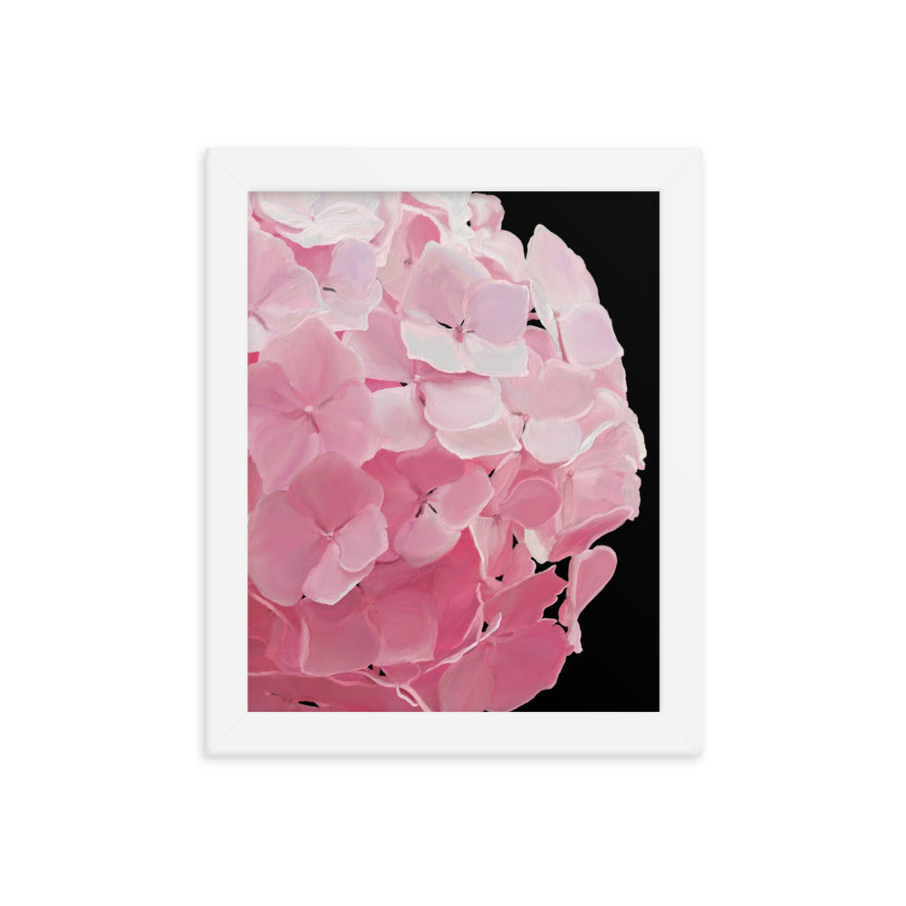 Carol’s Hydrangea Framed poster