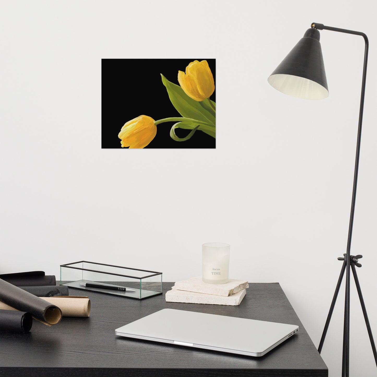 Sue’s Yellow Tulips Poster