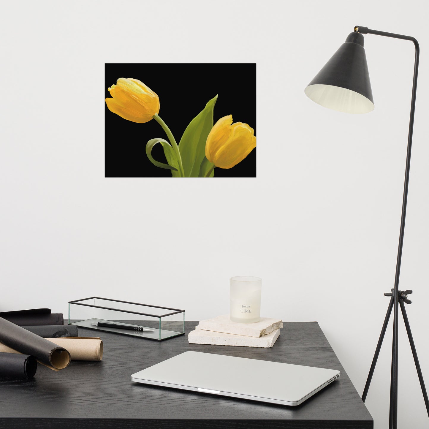 Sue’s Yellow Tulips Poster