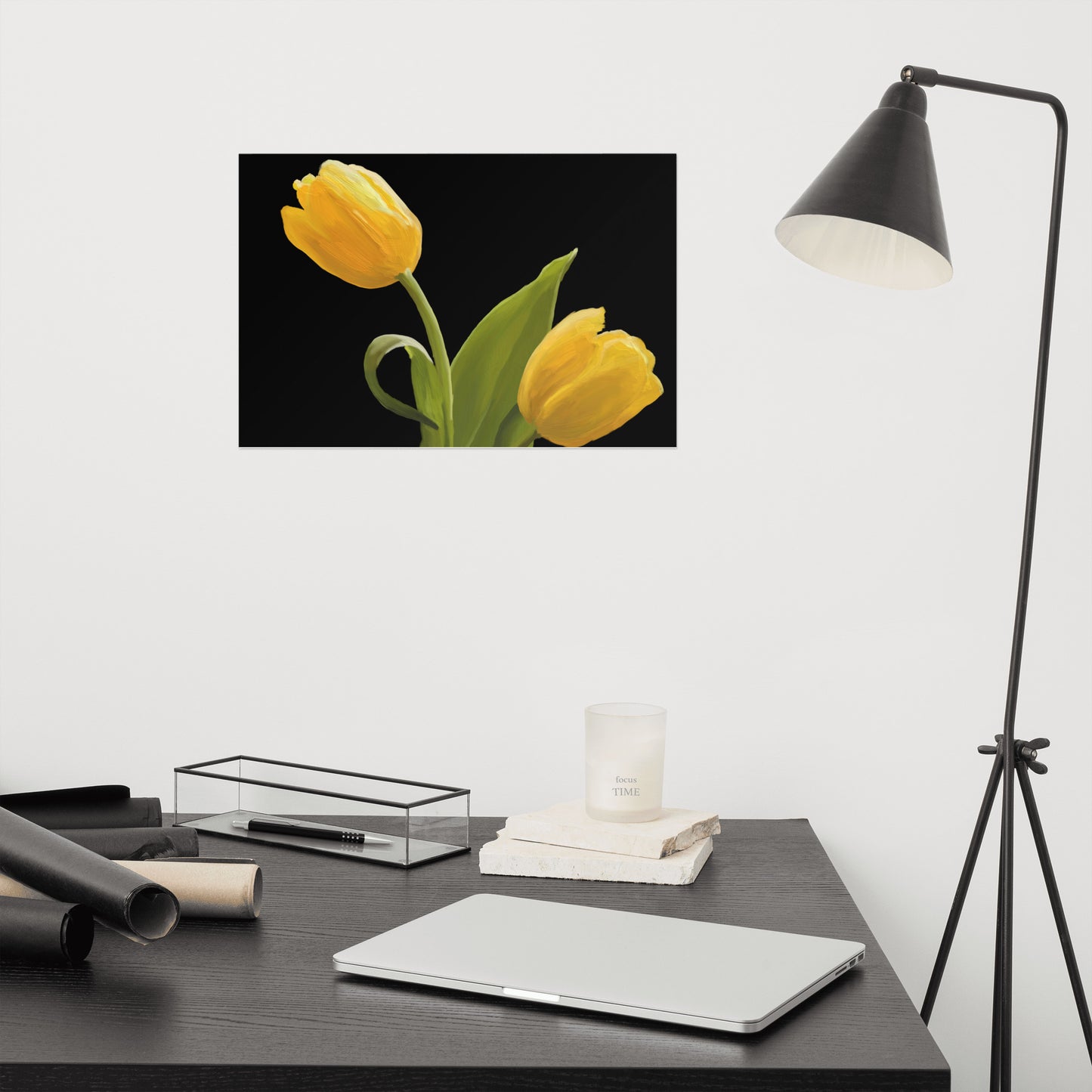 Sue’s Yellow Tulips Poster