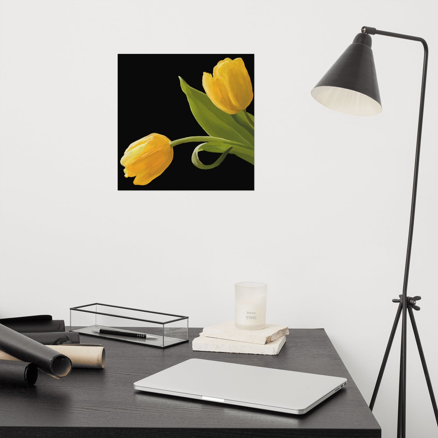 Sue’s Yellow Tulips Poster