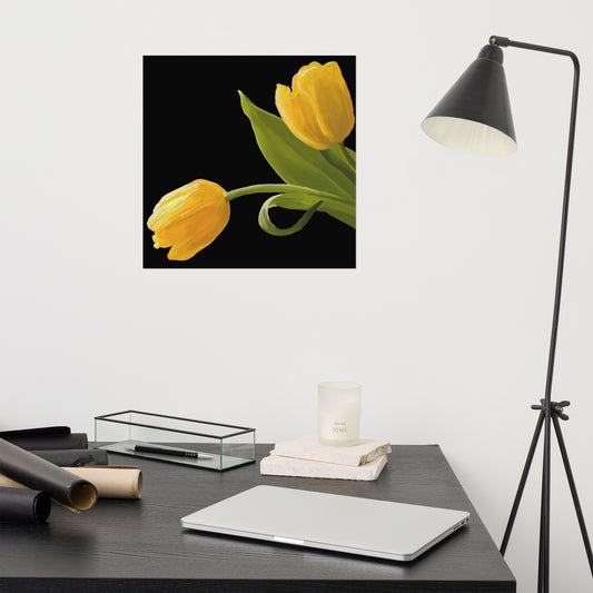 Sue’s Yellow Tulips Poster