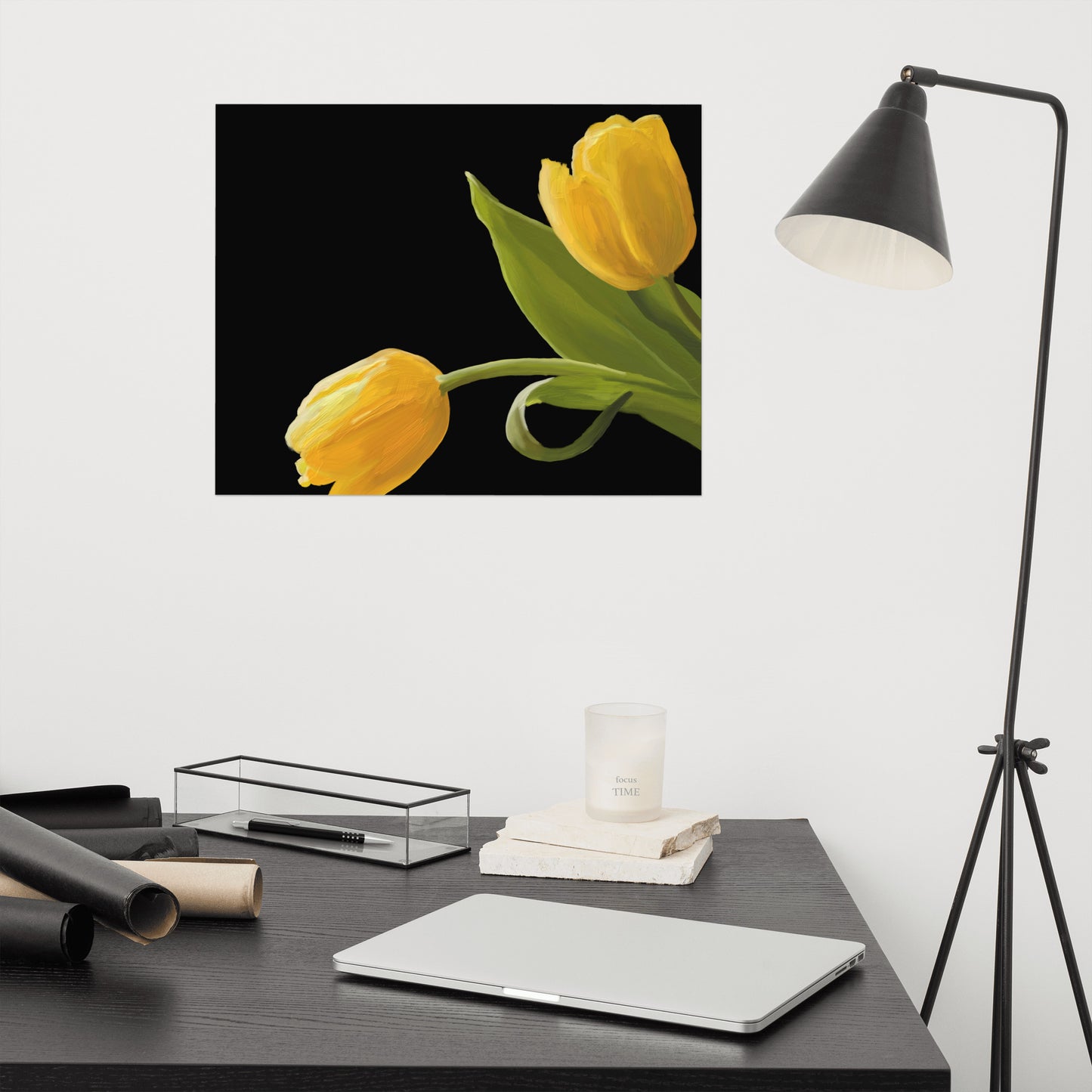 Sue’s Yellow Tulips Poster