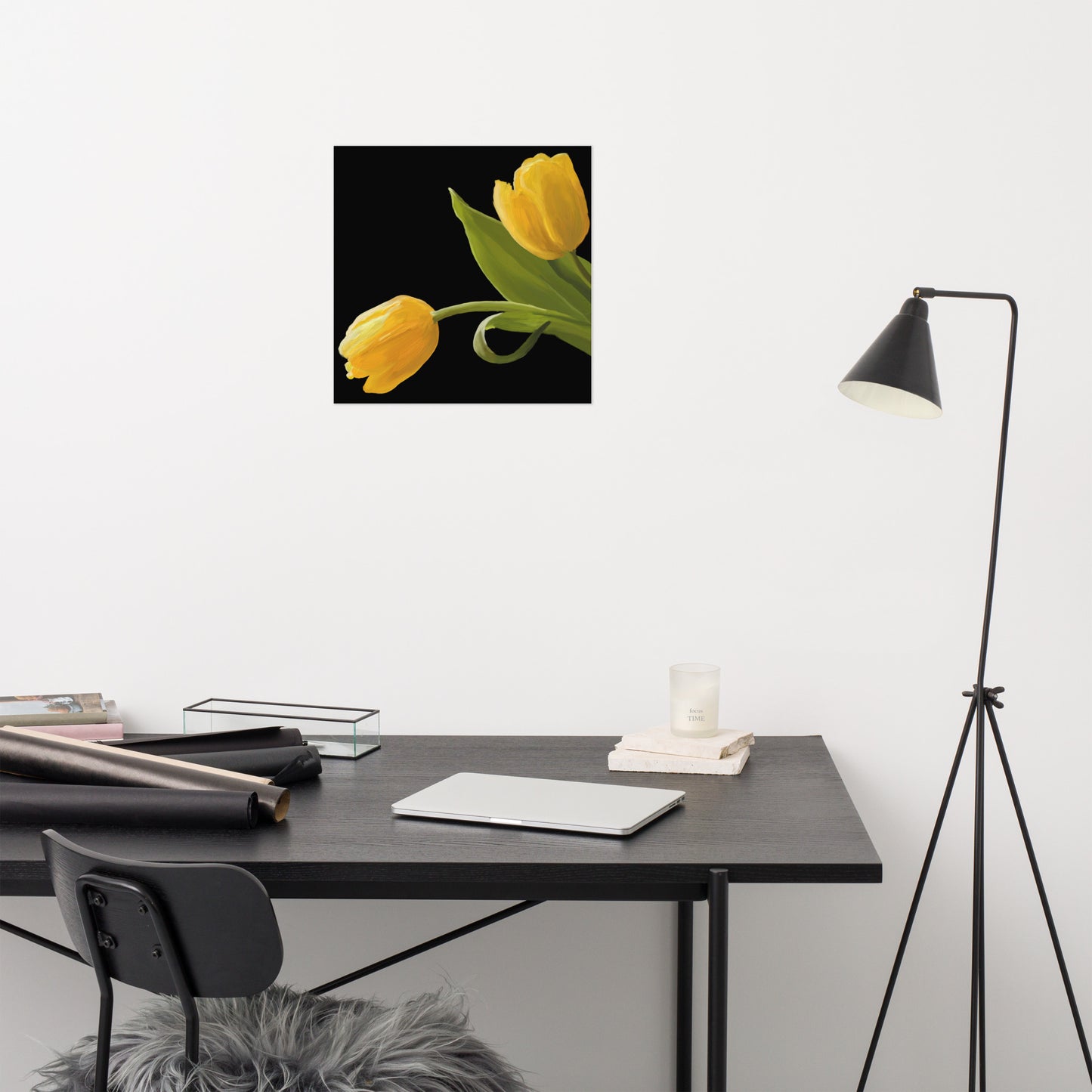 Sue’s Yellow Tulips Poster