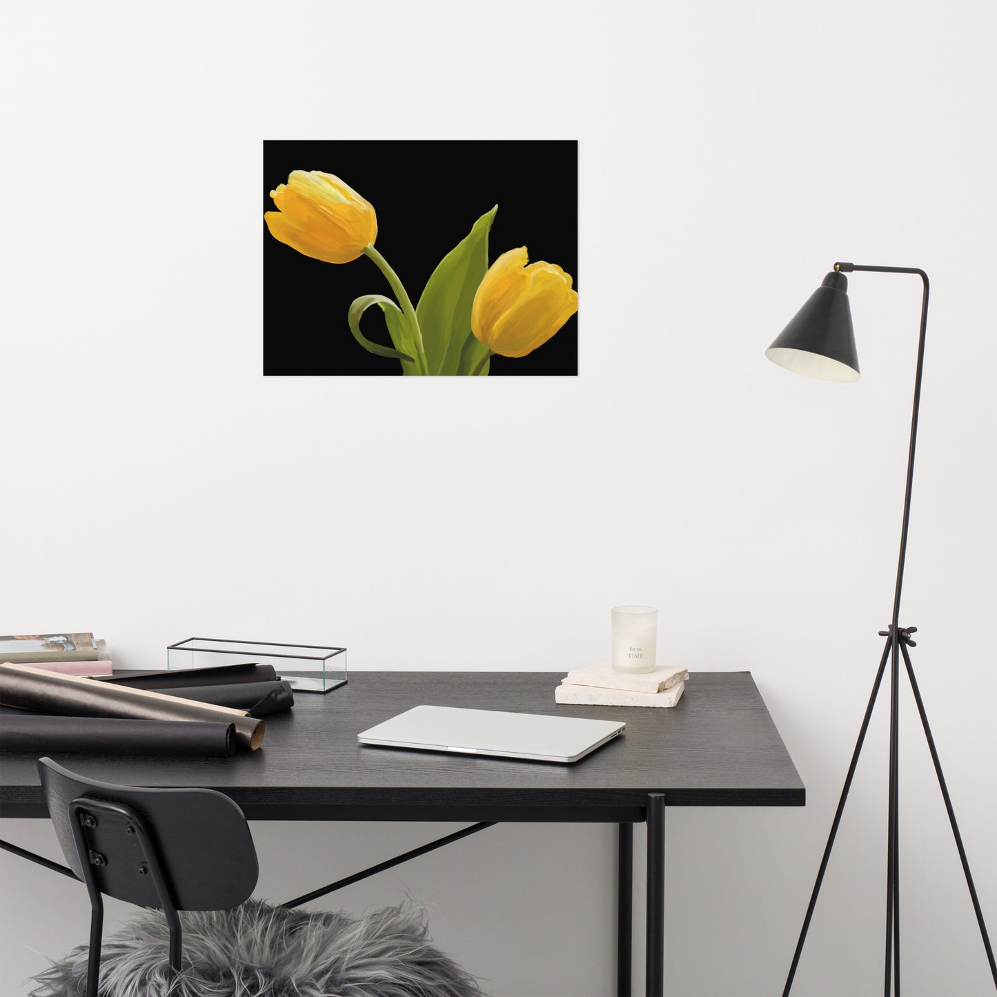 Sue’s Yellow Tulips Poster