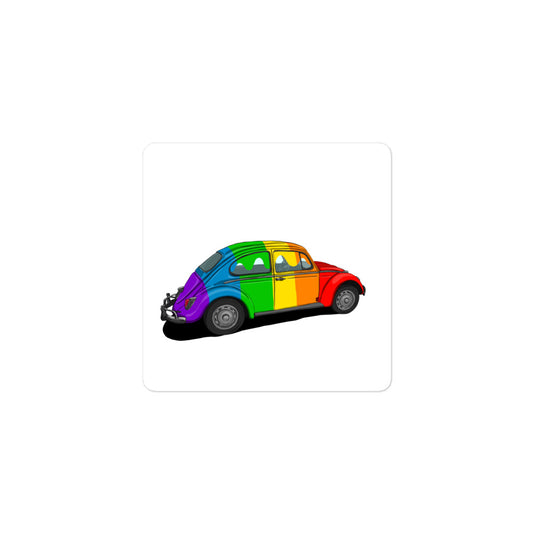 Rainbow Pride Bug Bubble-free stickers