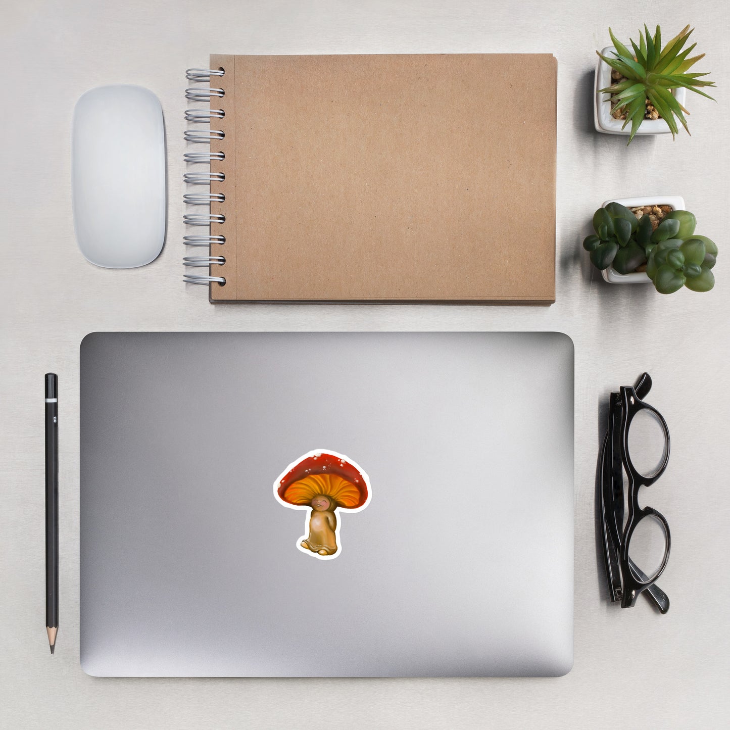 Mushroom kid Bubble-free stickers