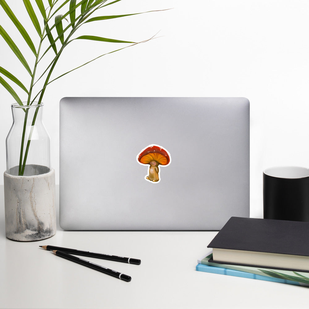 Mushroom kid Bubble-free stickers