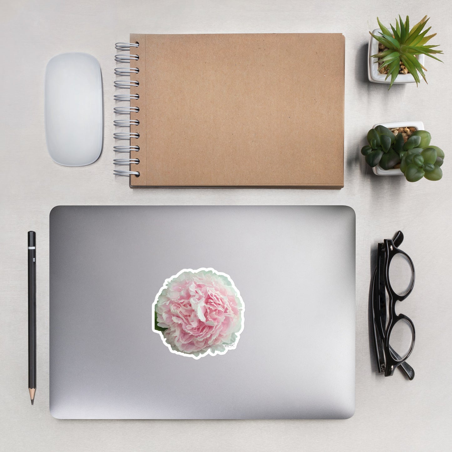 Cloey’s Peony Bubble-free stickers