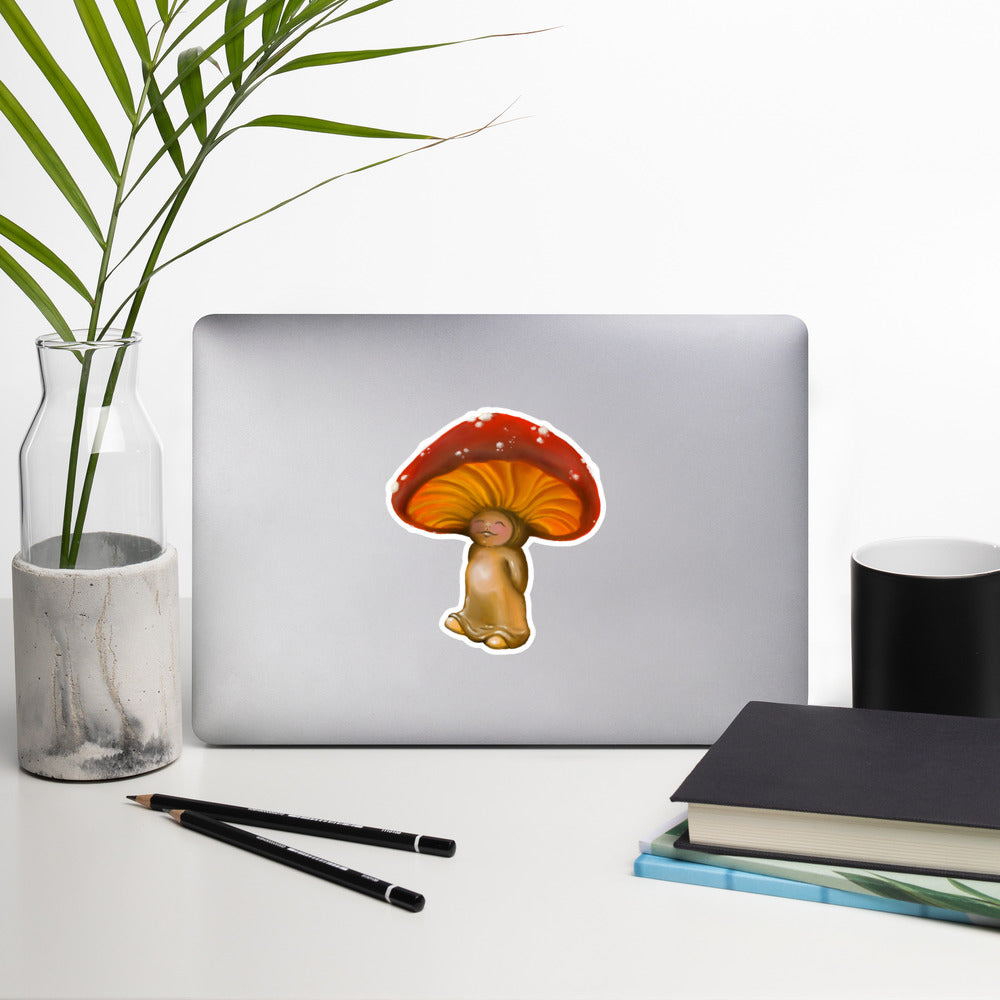 Mushroom kid Bubble-free stickers