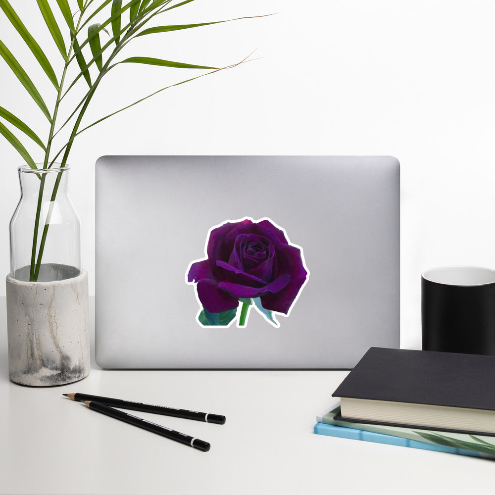 Joey’s Purple Rose Bubble-free stickers