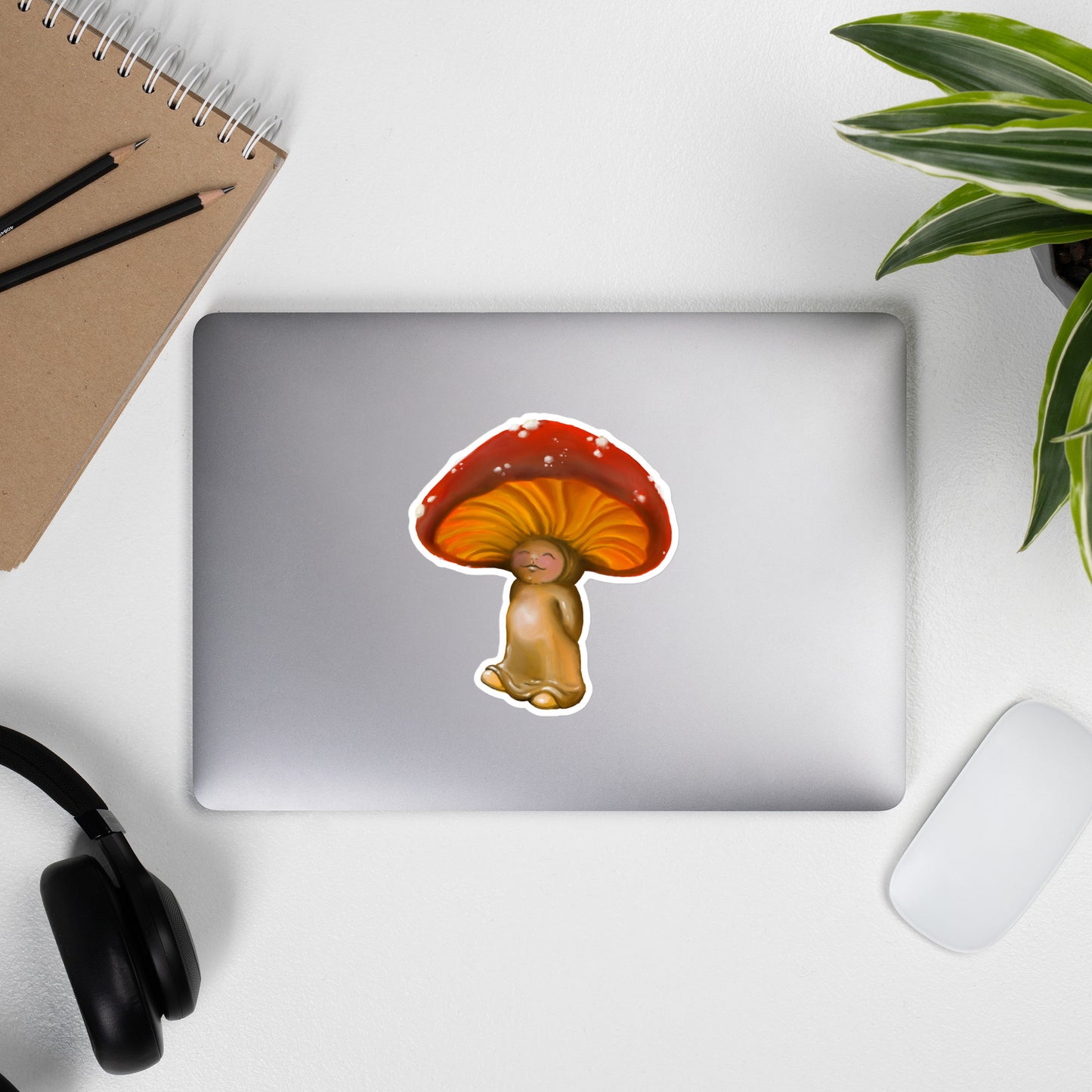 Mushroom kid Bubble-free stickers