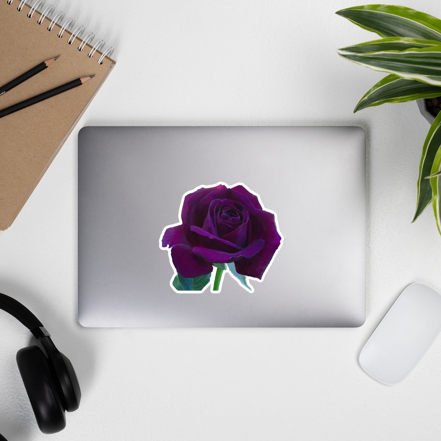 Joey’s Purple Rose Bubble-free stickers