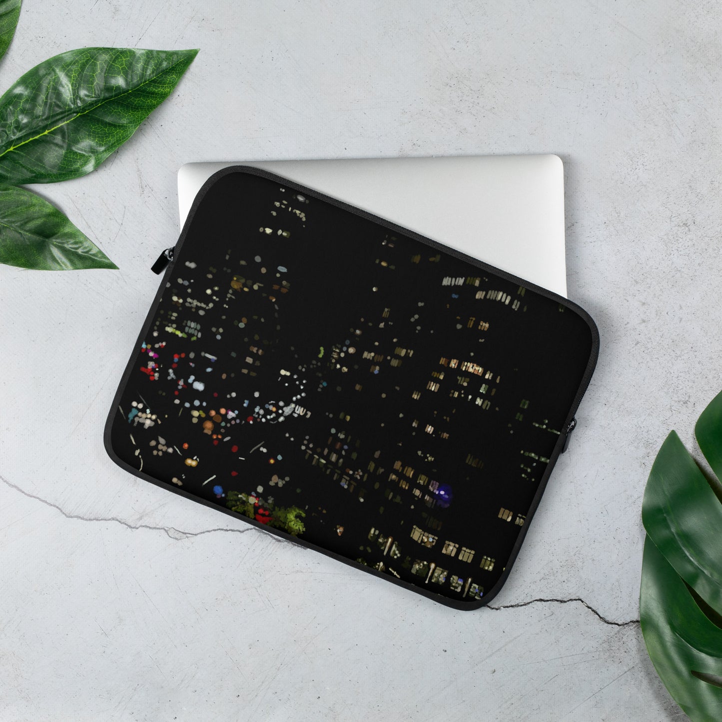 Glimmering Manhattan Night Laptop Sleeve