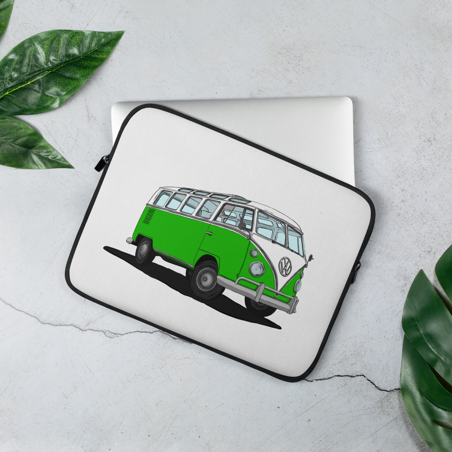 Green VW Van Laptop Sleeve