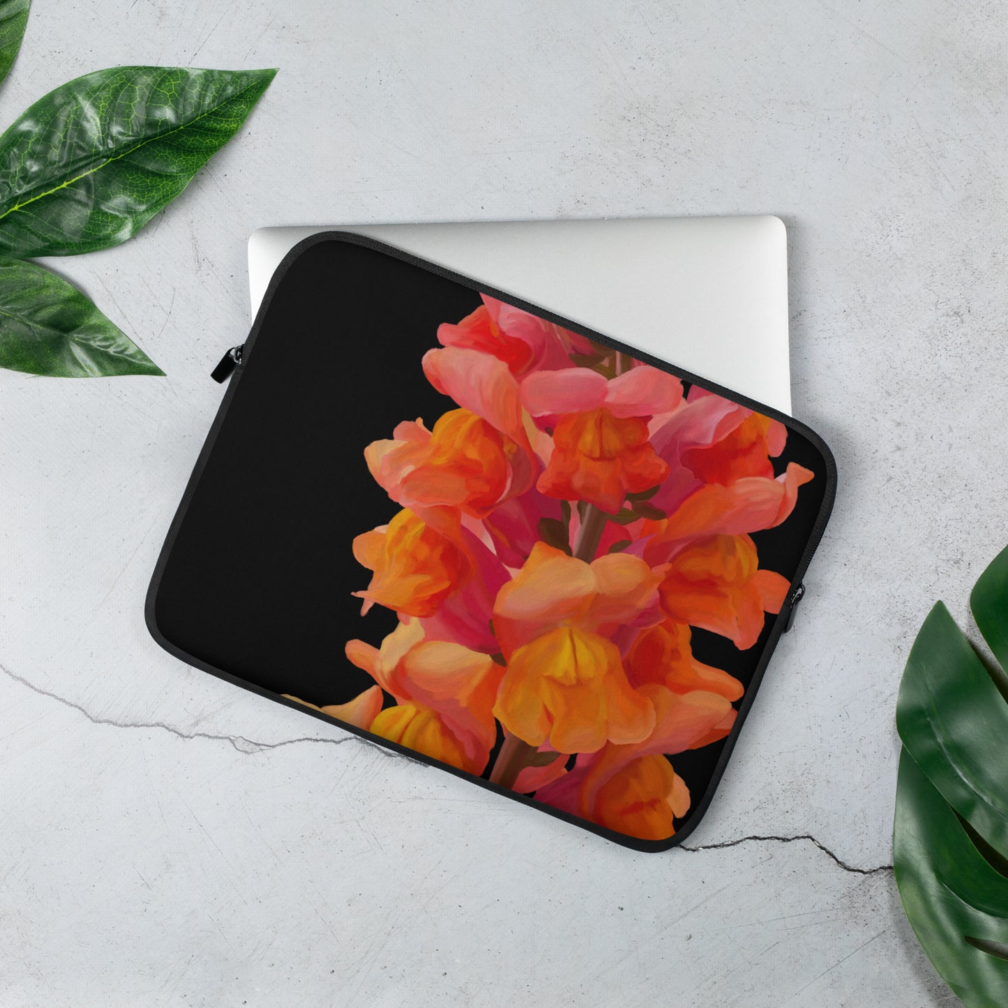 Mark’s Orange Snapdragon Laptop Sleeve