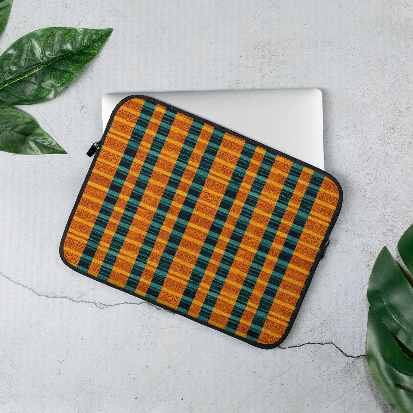 Teal & Tangerine Tapestry Laptop Sleeve