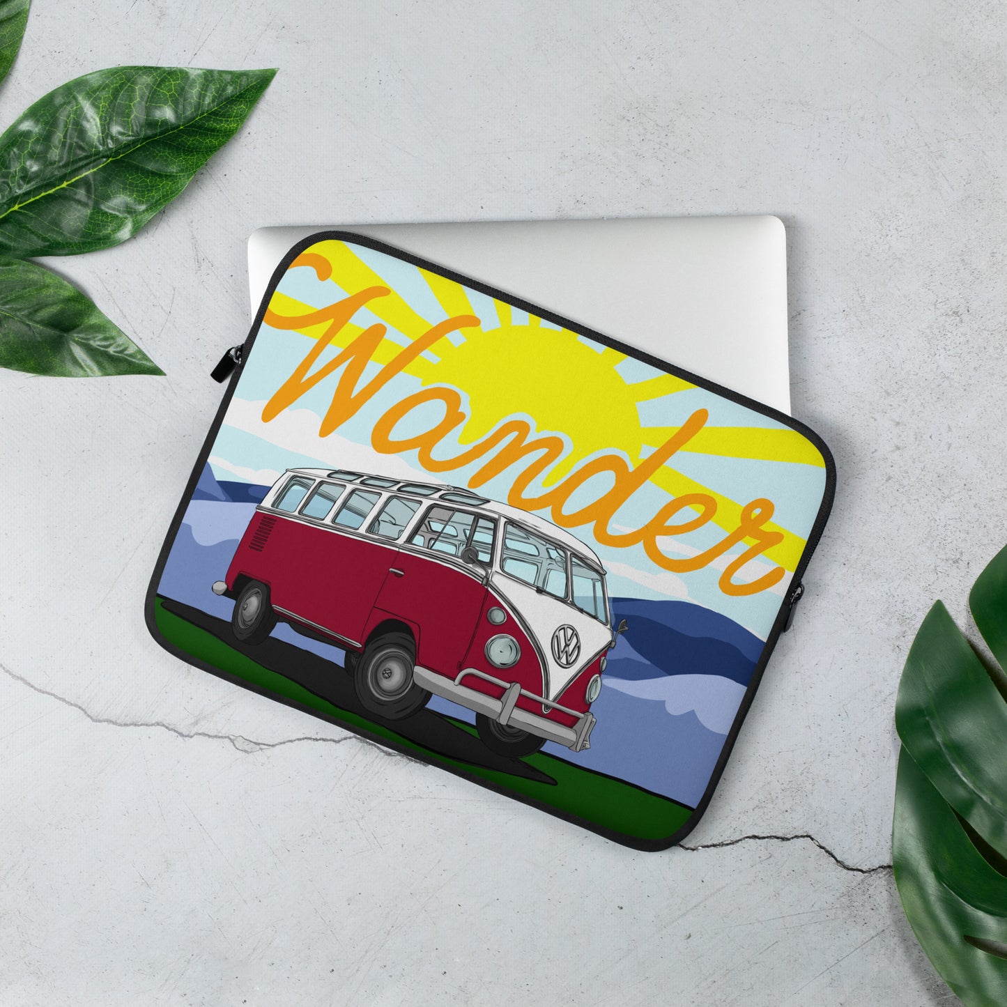 Wander In Red Laptop Sleeve