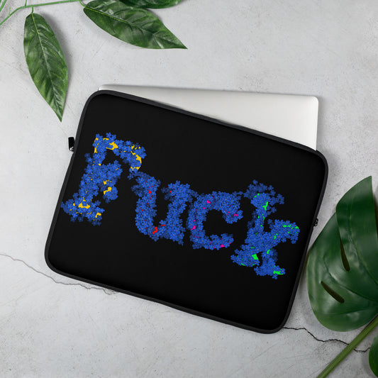 Flowery F*#k Laptop Sleeve