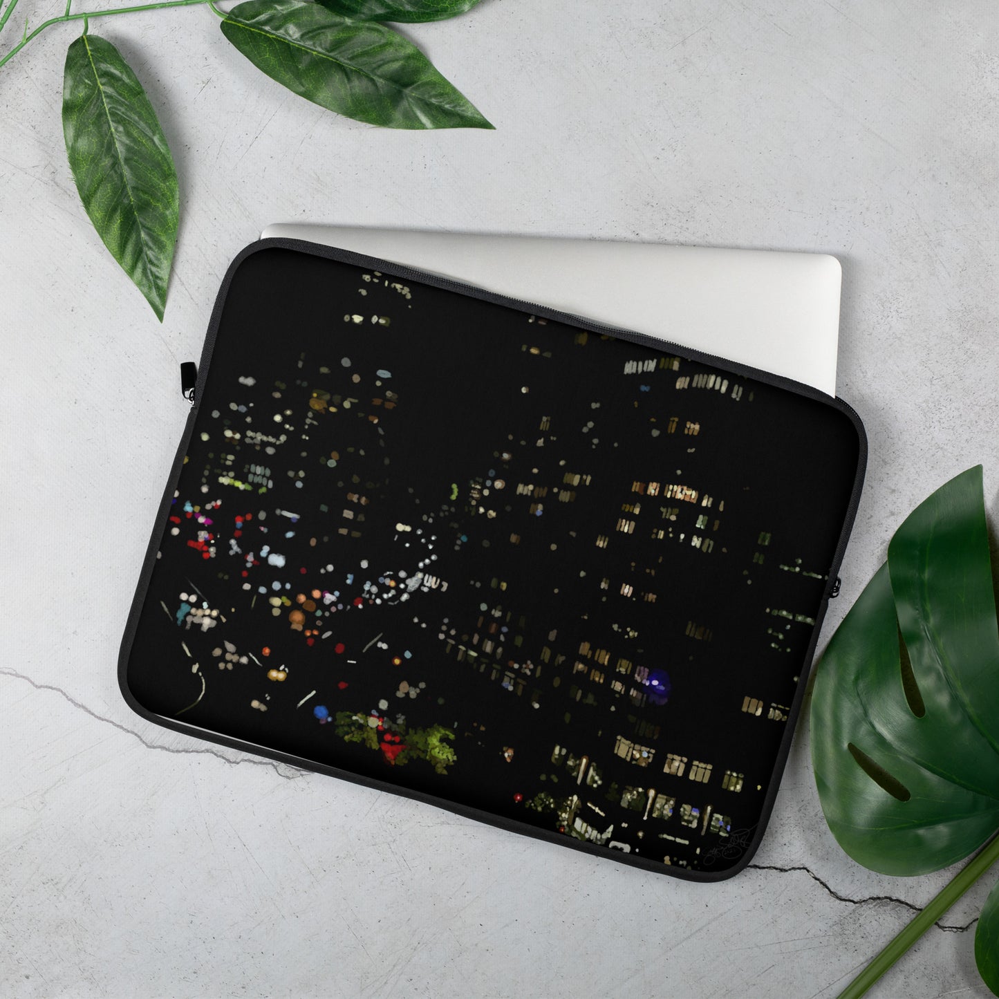 Glimmering Manhattan Night Laptop Sleeve