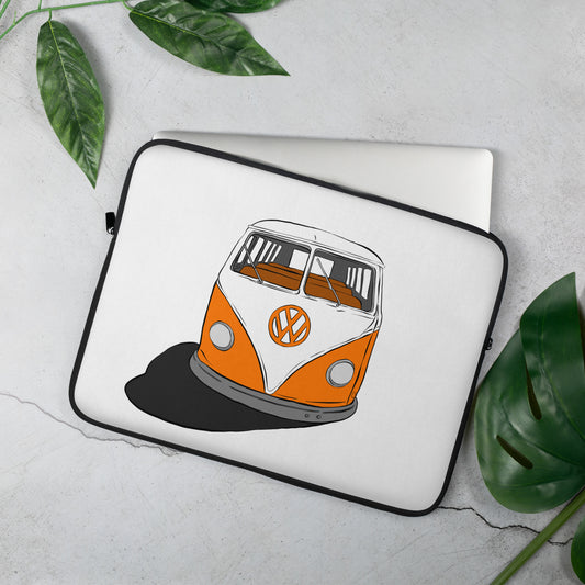 Orange VW Van Laptop Sleeve