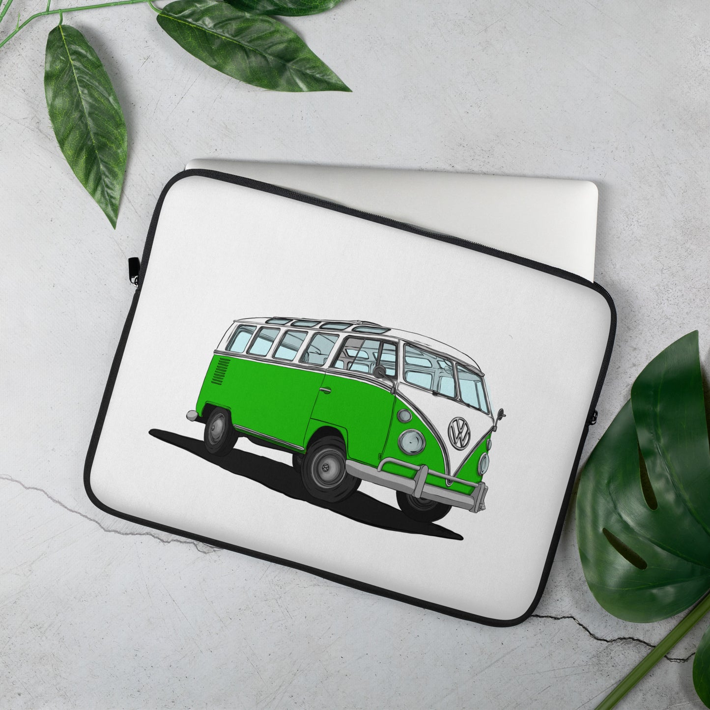 Green VW Van Laptop Sleeve