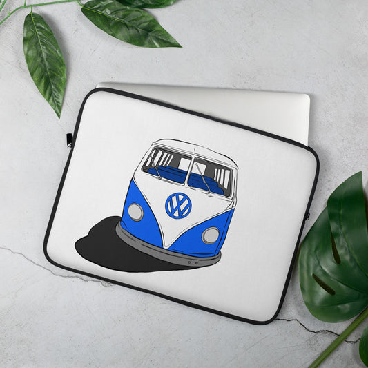 Blue VW Van Laptop Sleeve