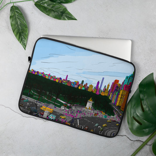 Central Park & Columbus Circle from Dizzy’s NYC Laptop Sleeve