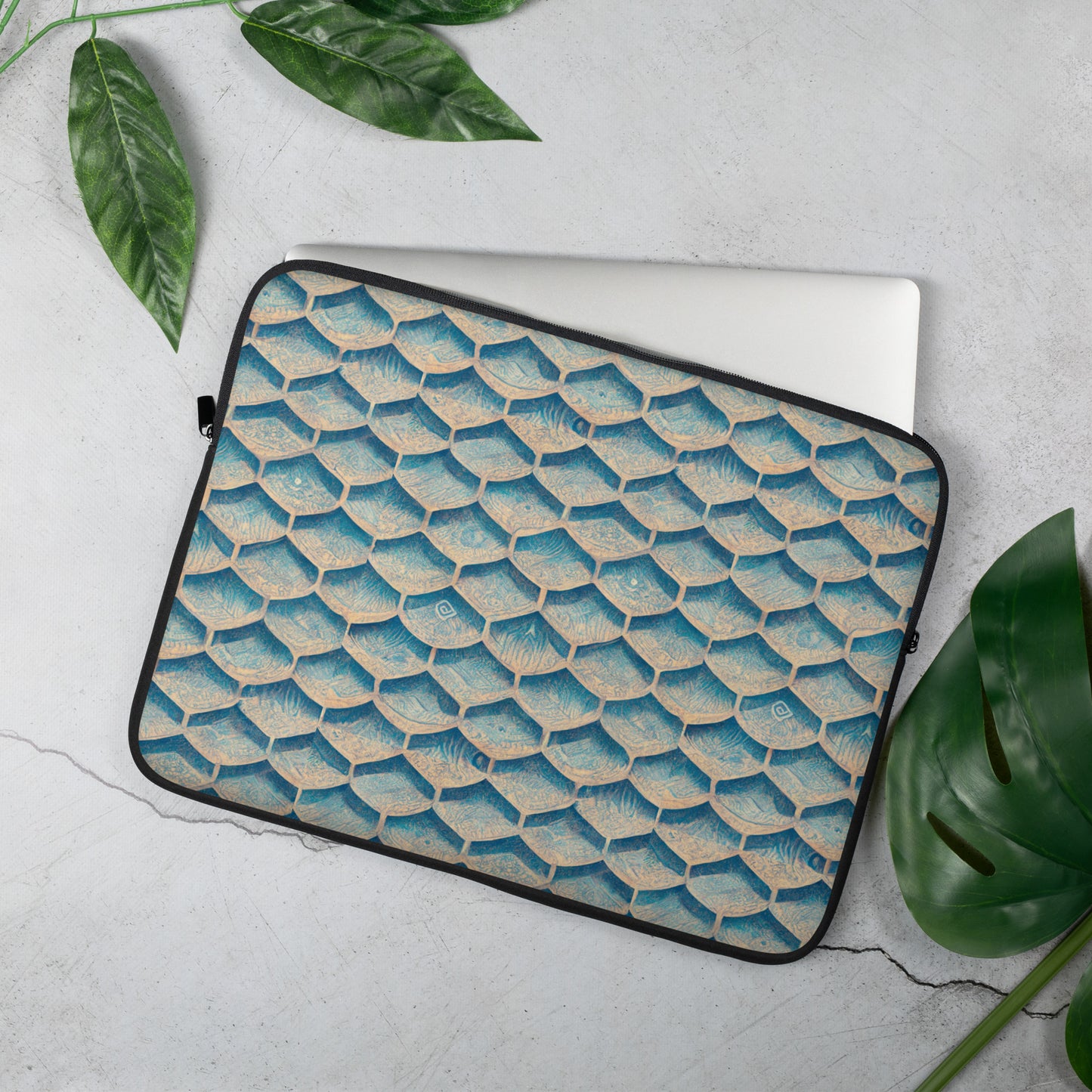 Seafoam Scales Laptop Sleeve