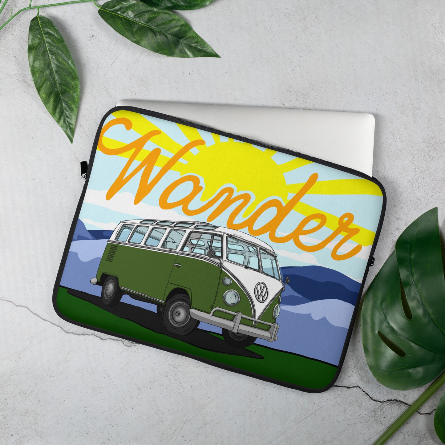 Wander In Green Laptop Sleeve