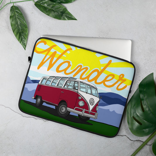 Wander In Red Laptop Sleeve