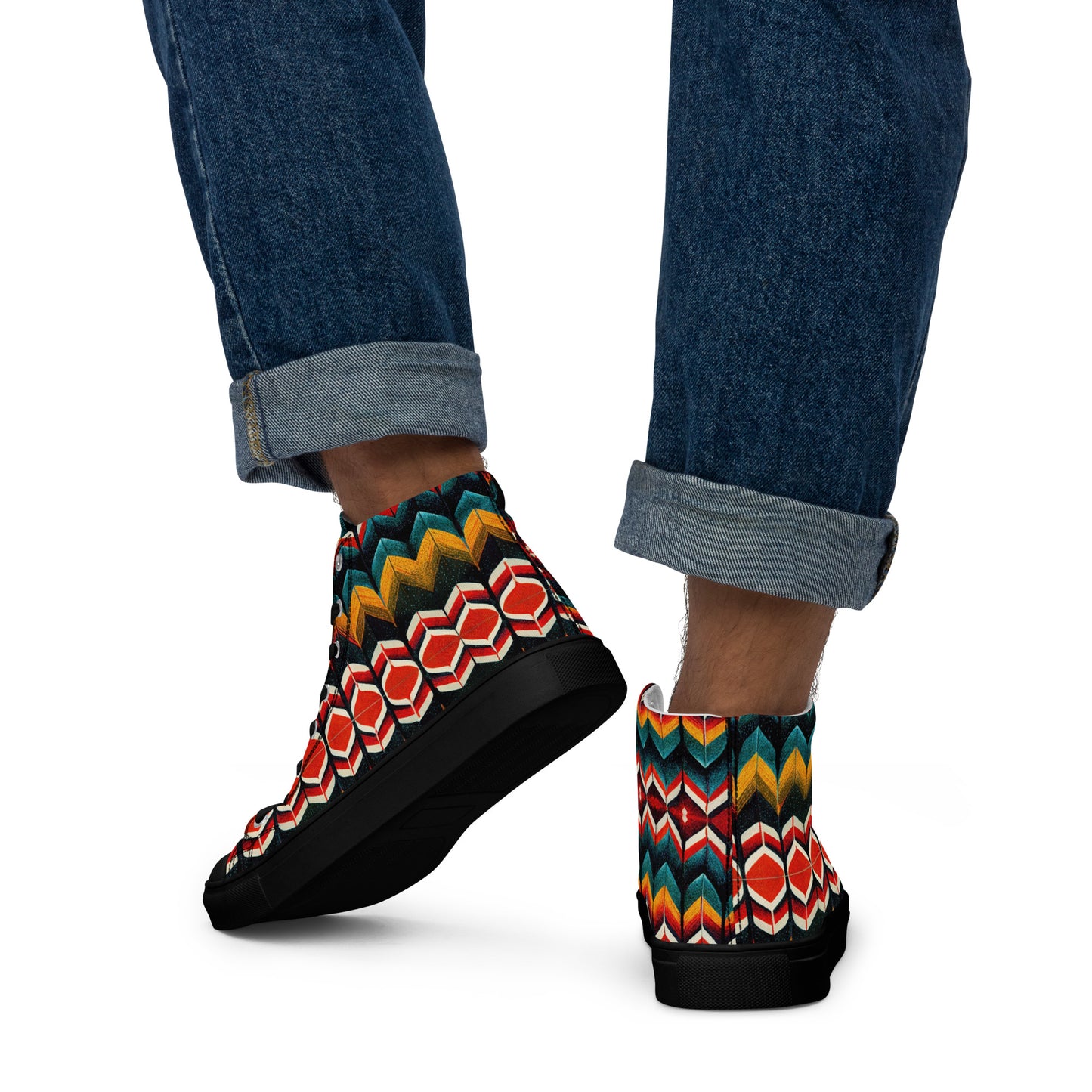 Jimmy’s Sweater Men’s high top canvas shoes