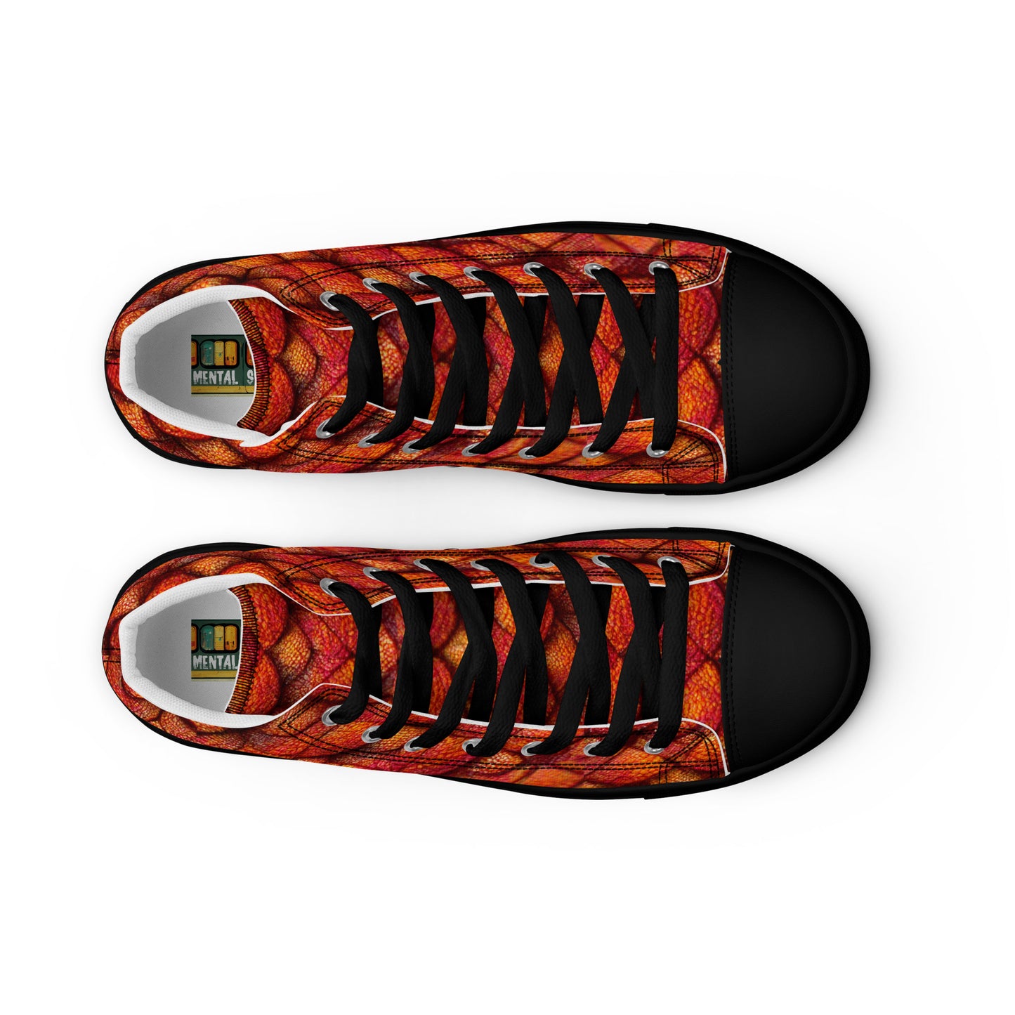 Kurtalor, the Infernal Sentinel of Joy and Peace Men’s high top canvas shoes