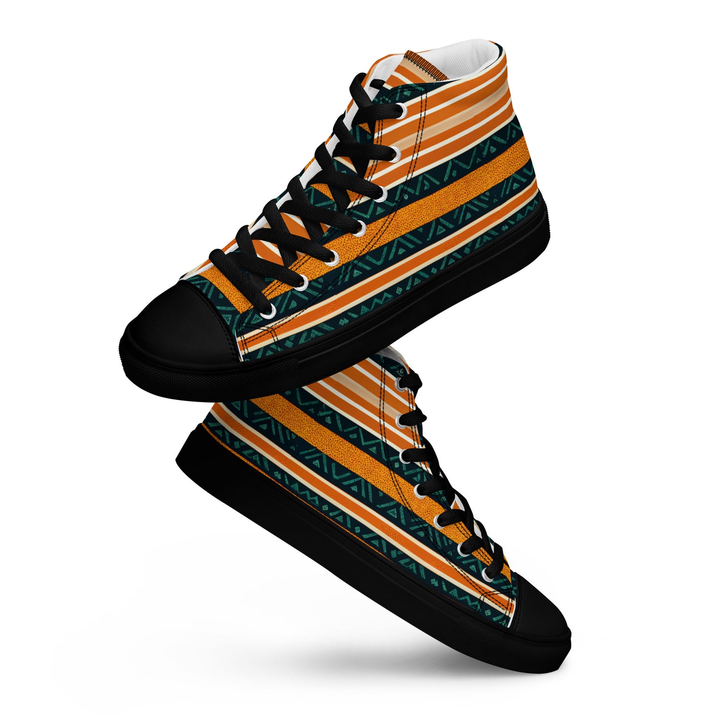 Serengeti Symphony Men’s high top canvas shoes