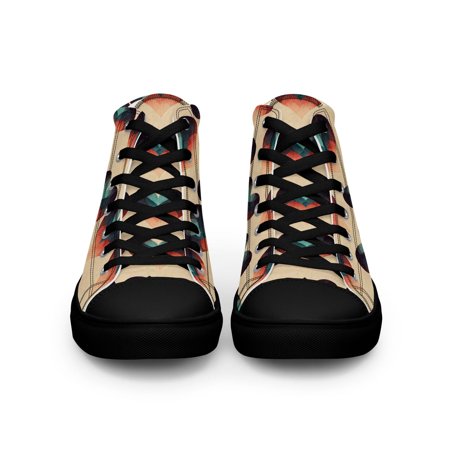 Romantic Reverie Men’s high top canvas shoes