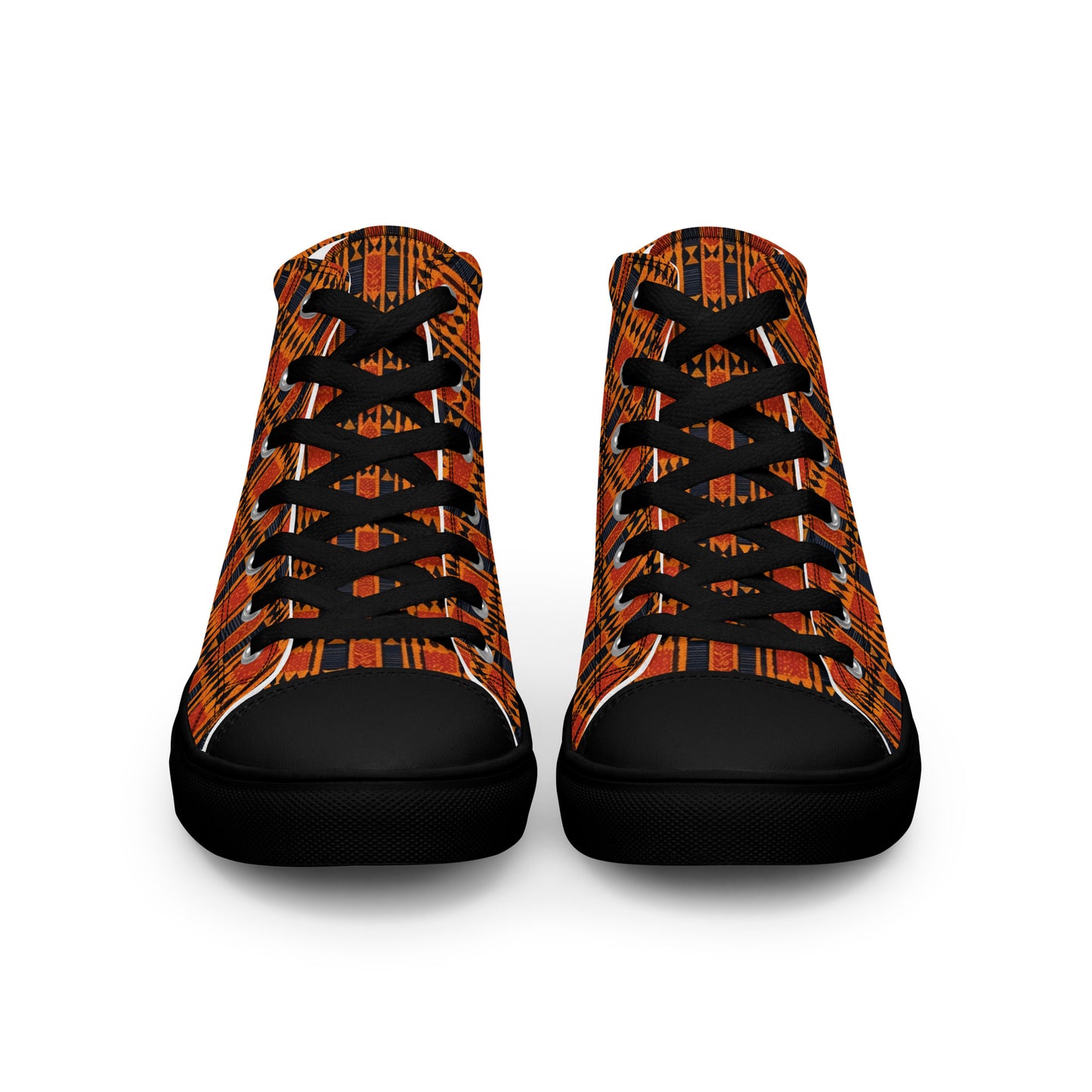 Maasai Stripe Mirage Men’s high top canvas shoes