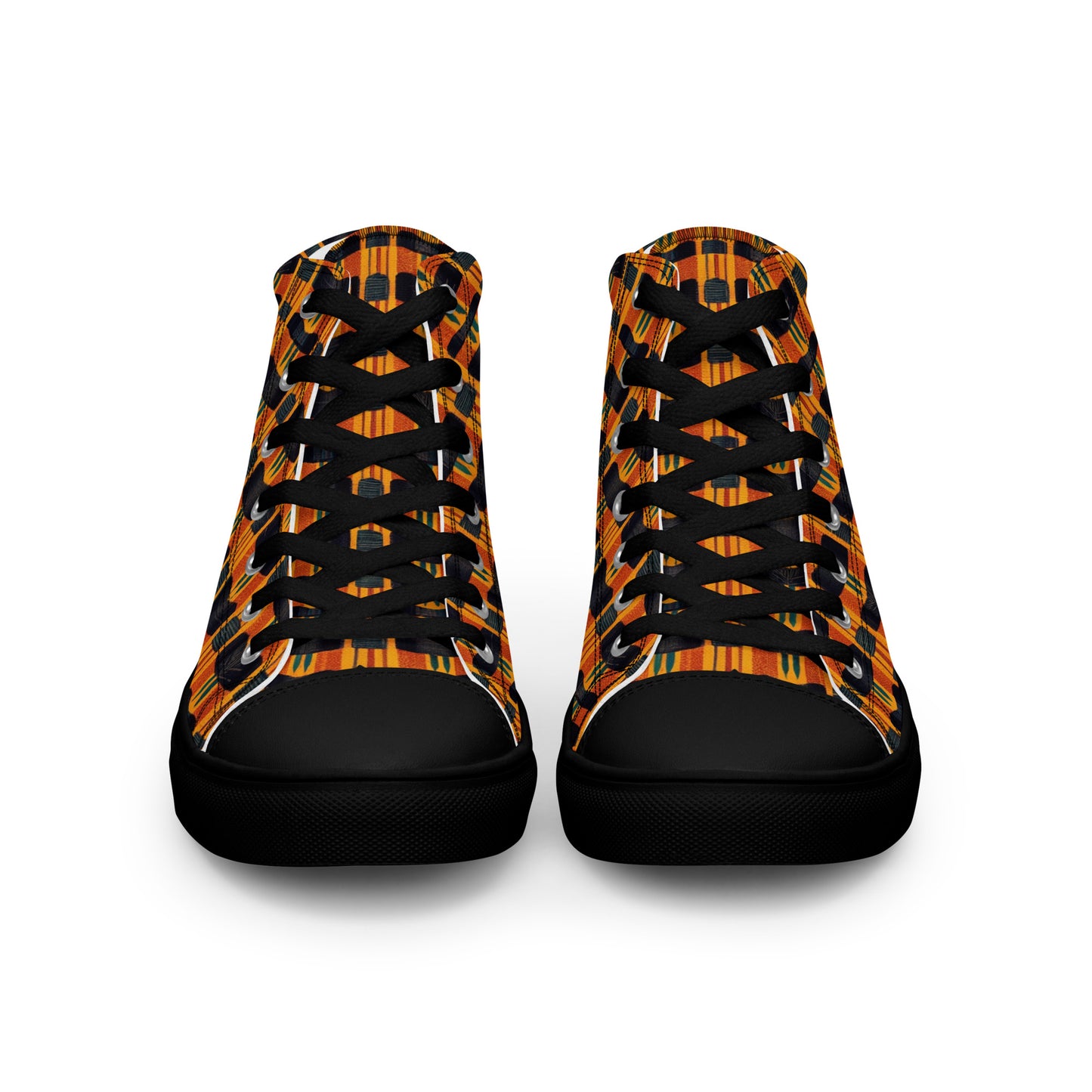 Lusaka Loomed Landscape Men’s high top canvas shoes