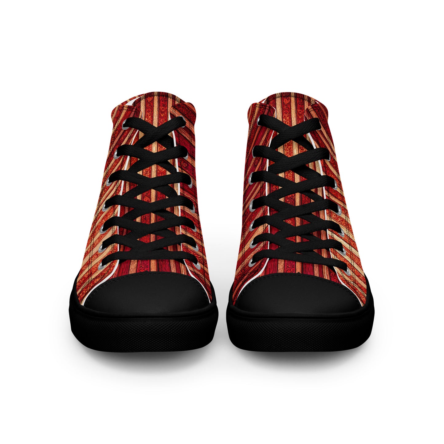 Intricate Carmine Men’s high top canvas shoes