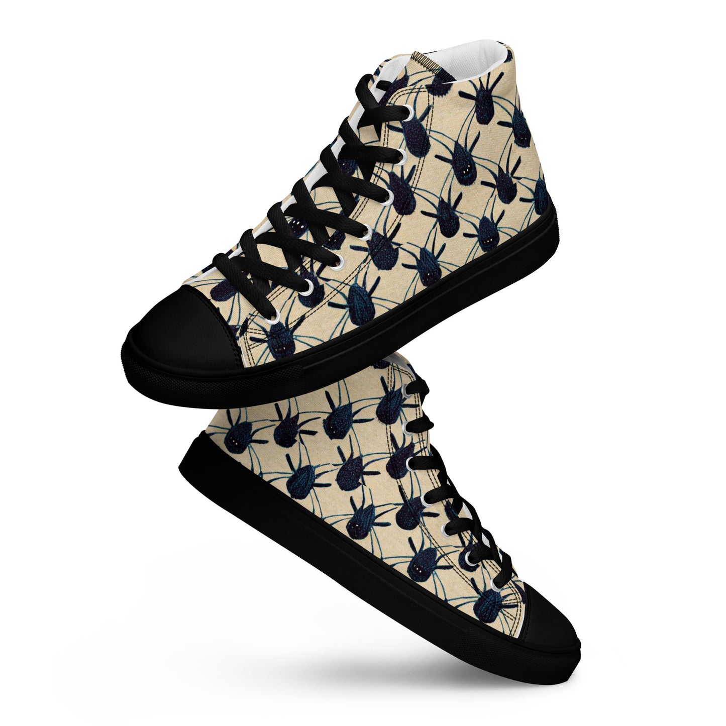 Spider Weave Men’s high top canvas shoes